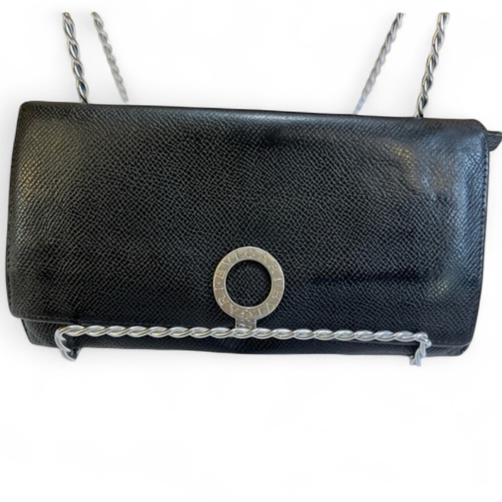 Bvlgari Black Saffiano Leather Wallet